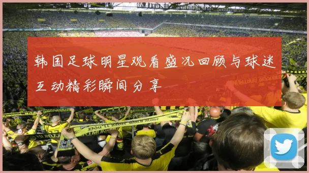 韩国足球明星观看盛况回顾与球迷互动精彩瞬间分享